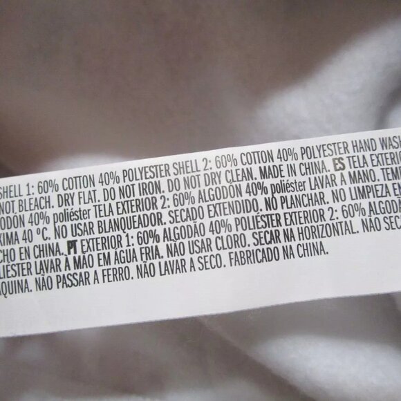 NWT Forever 21 GIRLS White NASA quarter zip crop sweatshirt Hoodie 9/10 - Picture 4 of 16